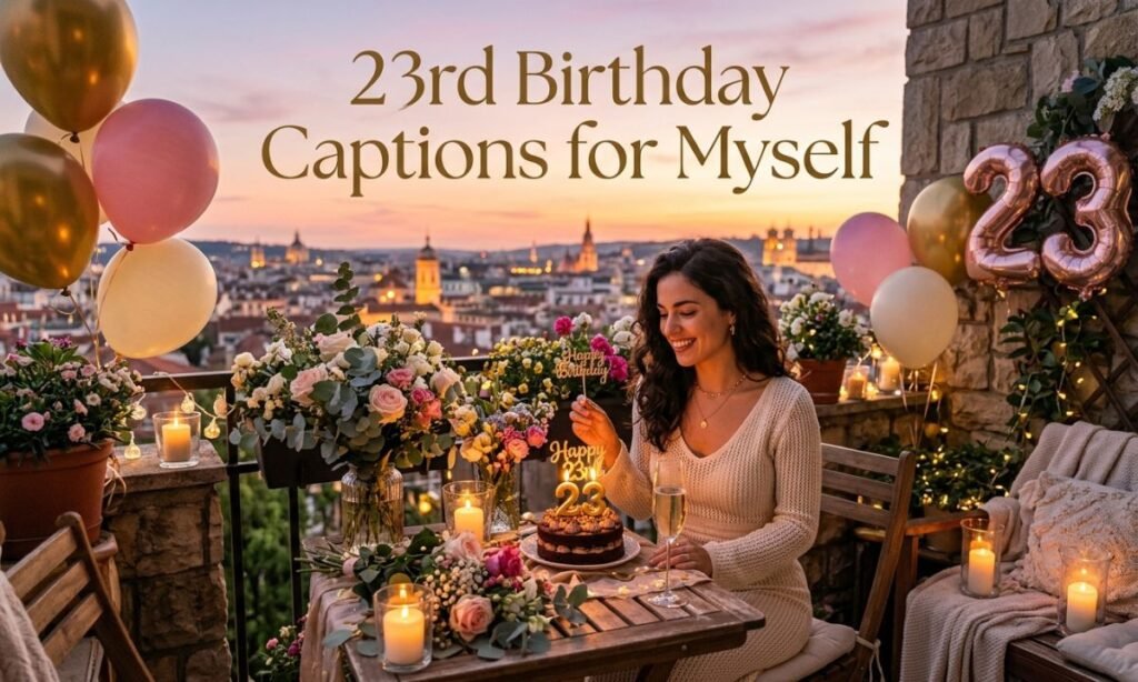 23rd Birthday Captions for Myself