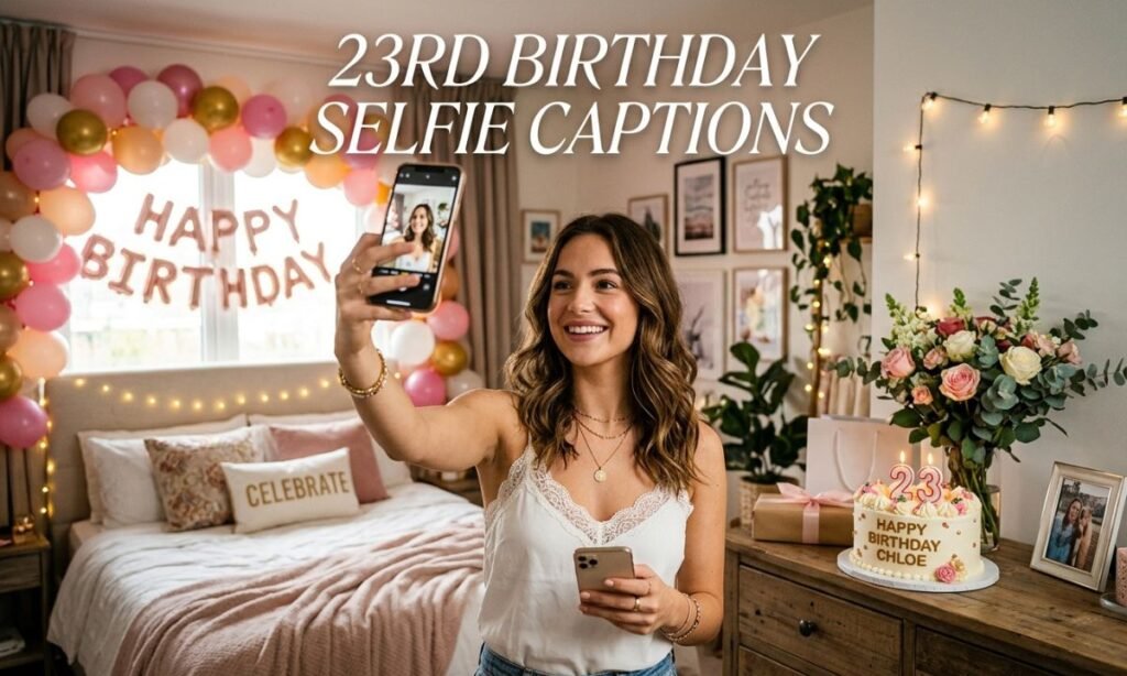 23rd Birthday Selfie Captions