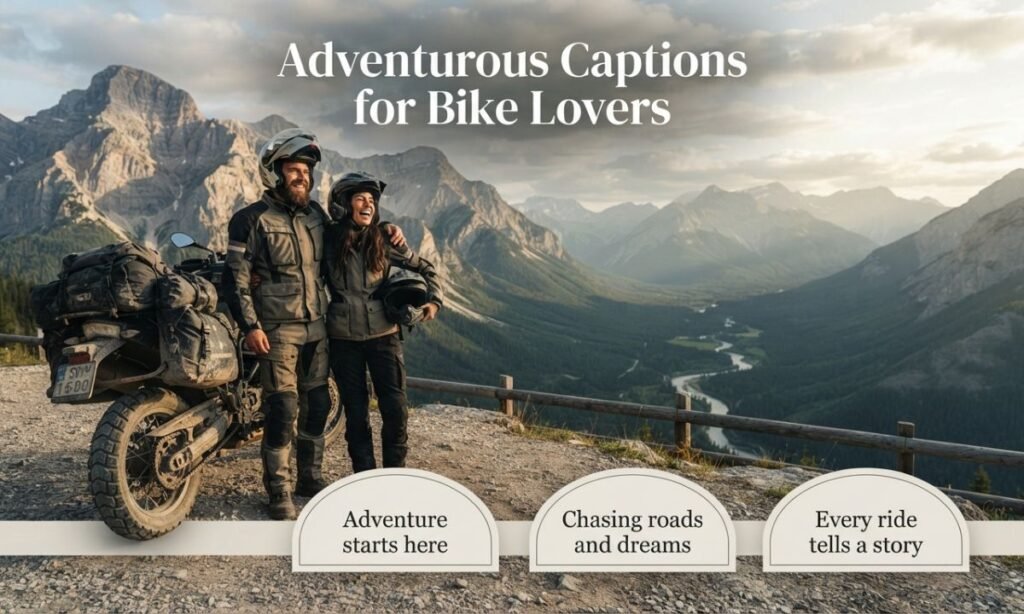 Adventurous Captions for Bike Lovers
