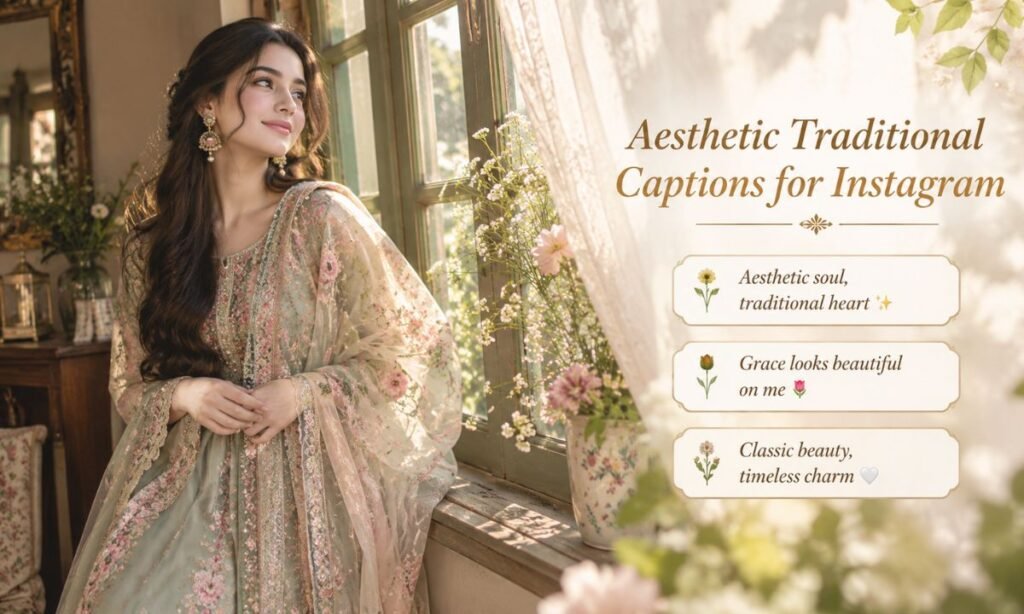 Aesthetic Traditional Captions for Instagram