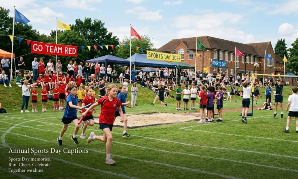 Annual Sports Day Captions