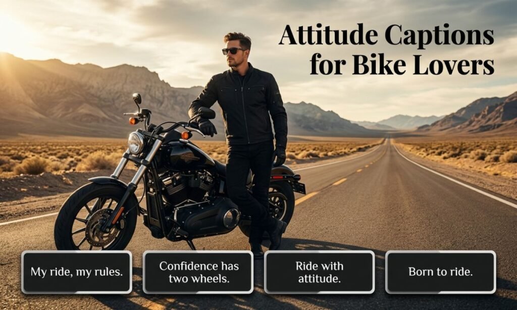 Attitude Captions for Bike Lovers