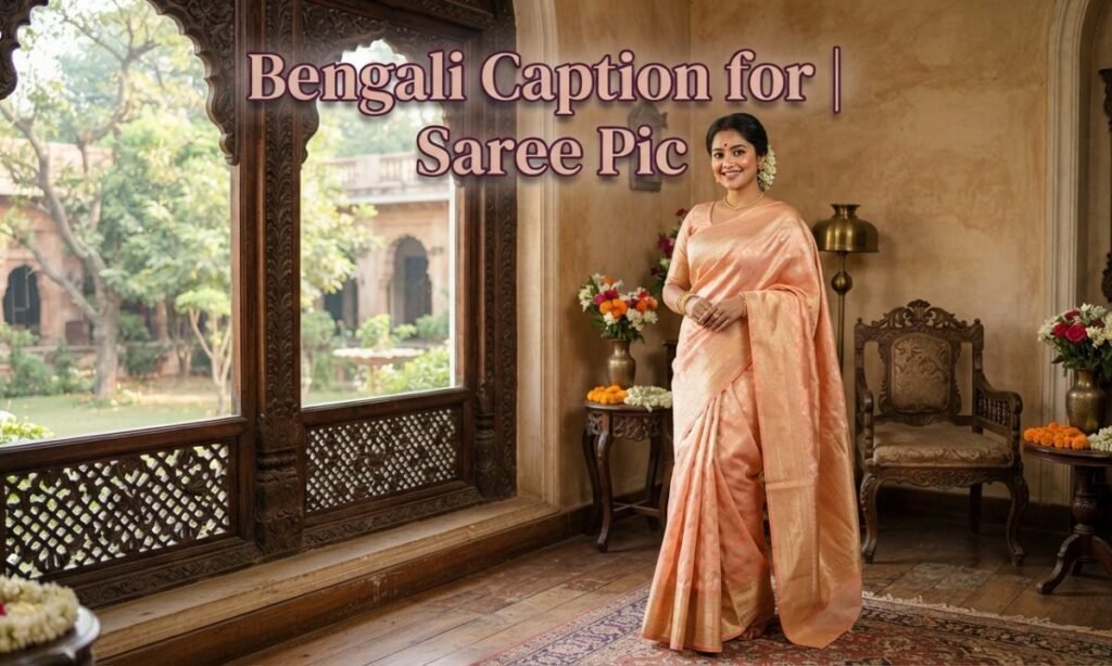Bengali Caption for Saree Pic
