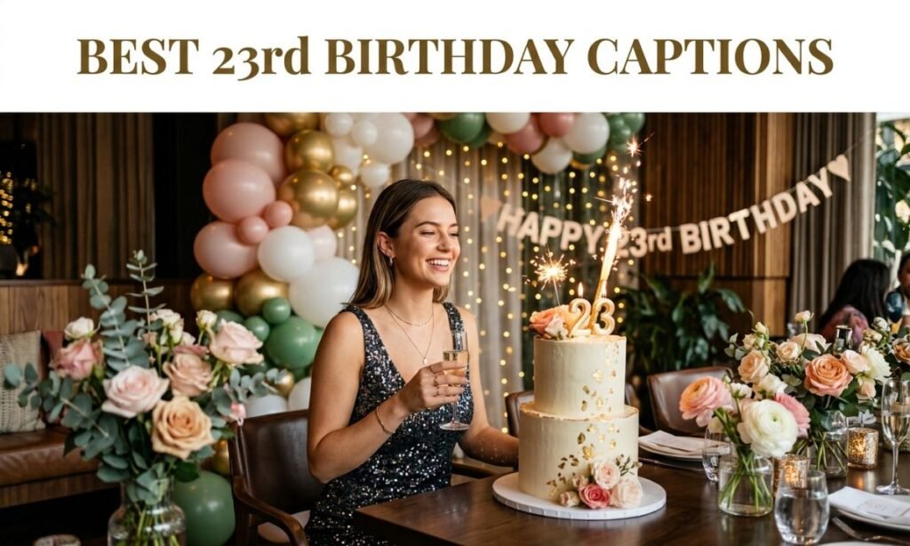 Best 23rd Birthday Captions 