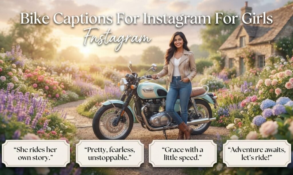 Bike Captions For Instagram For Girls