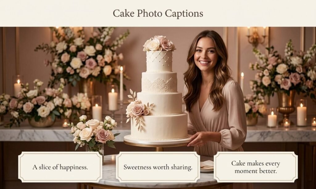 Cake Photo Captions
