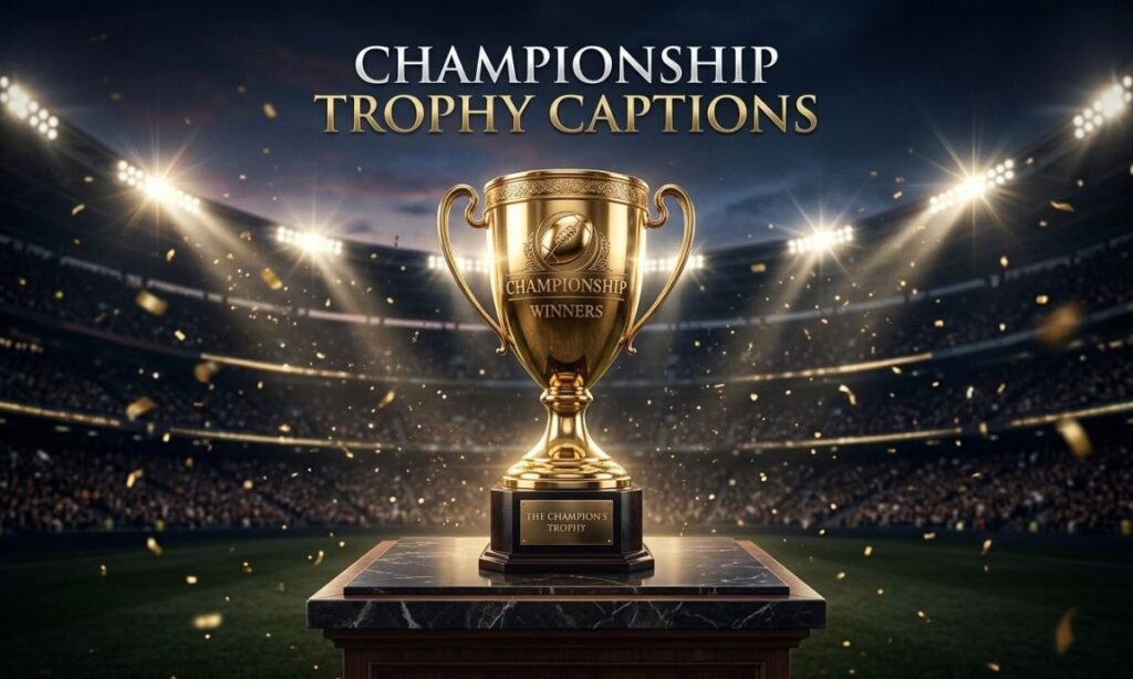 Championship Trophy Captions