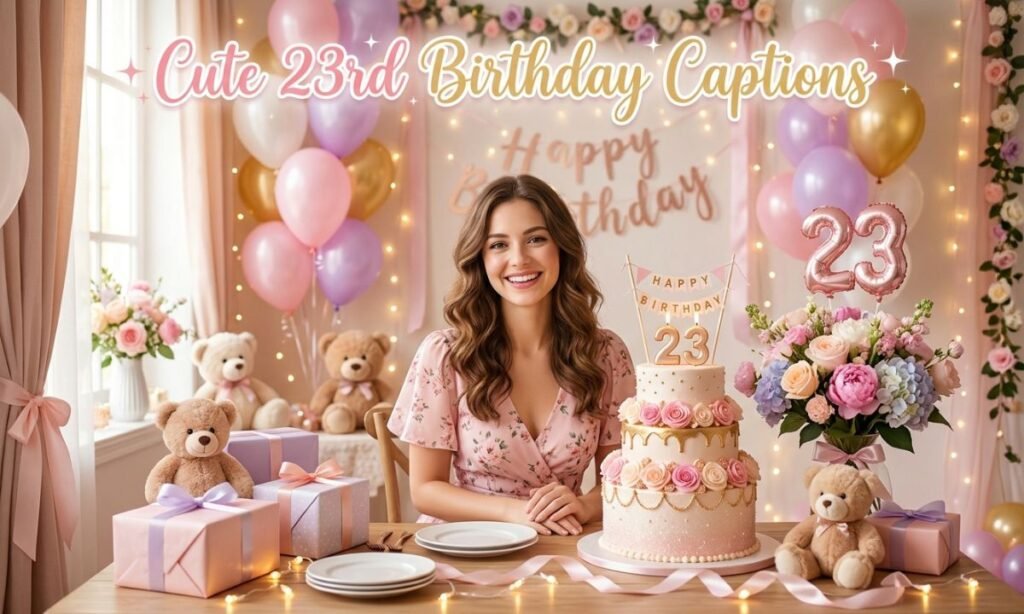Cute 23rd Birthday Captions