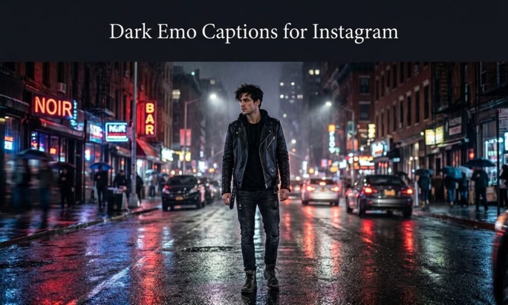 Dark Emo Captions for Instagram