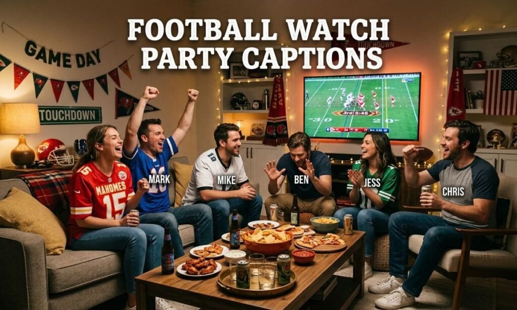 Football Watch Party Captions