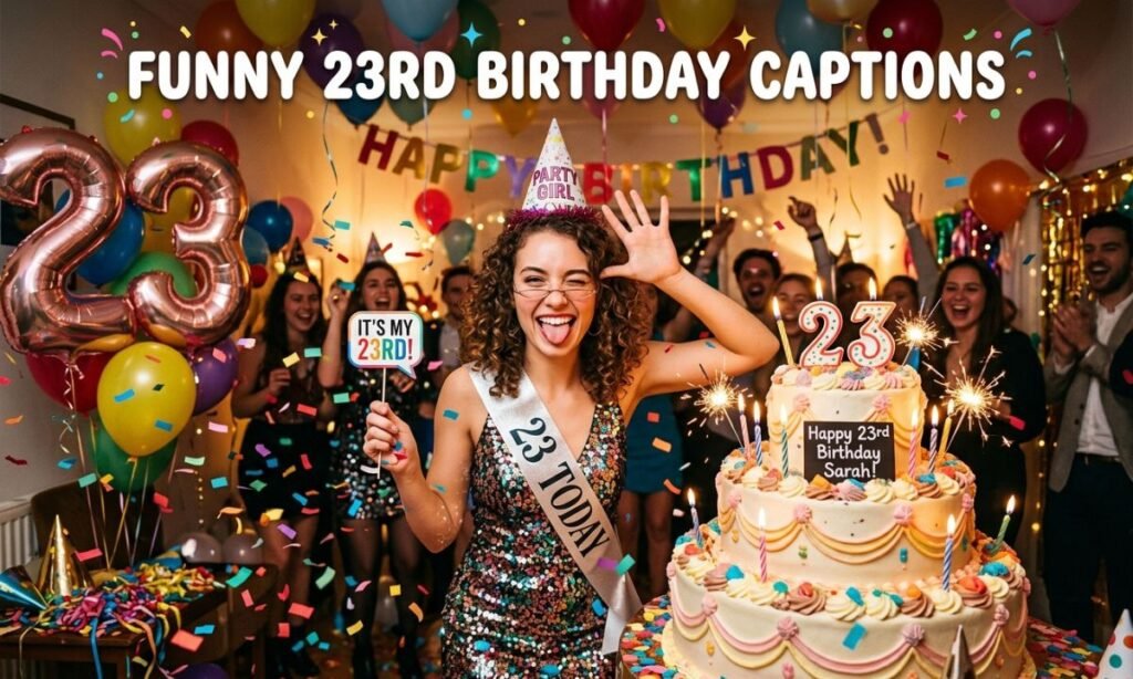 Funny 23rd Birthday Captions