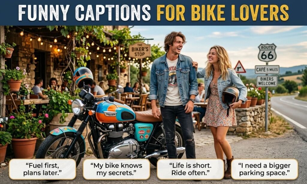 Funny Captions for Bike Lovers
