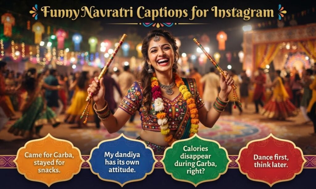 Funny Navratri Captions for Instagram