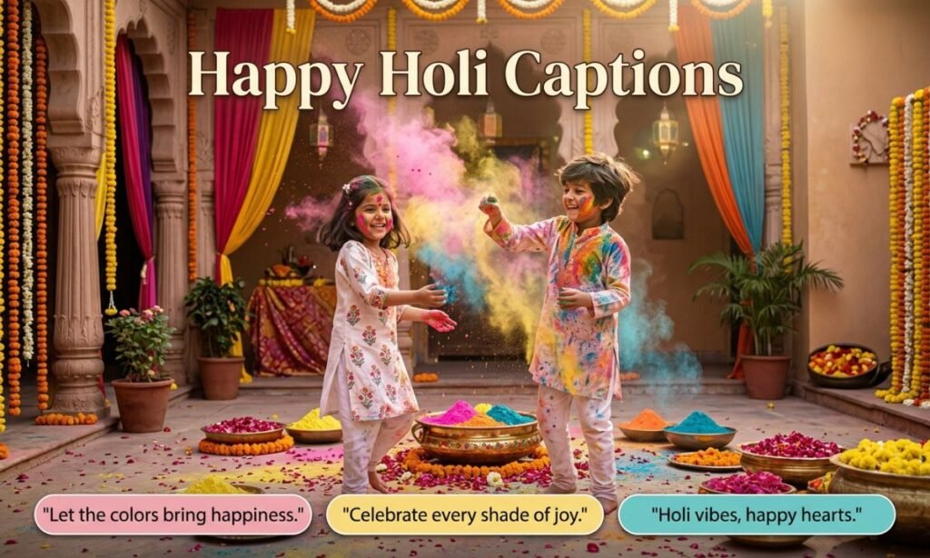 Happy Holi Captions