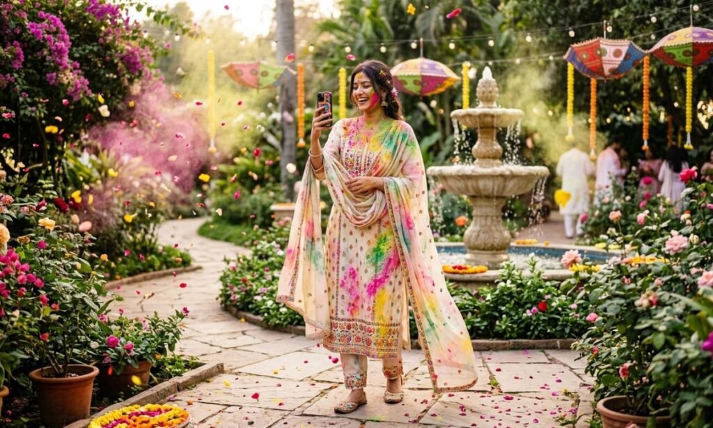 Holi Post Captions