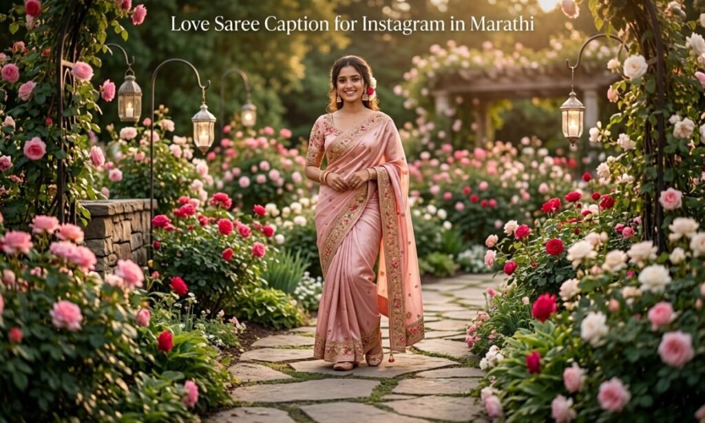 Love Saree Caption for Instagram in Marathi