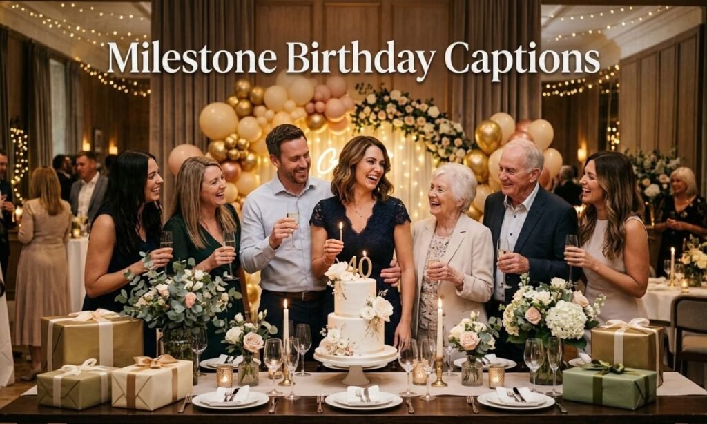 Milestone Birthday Captions