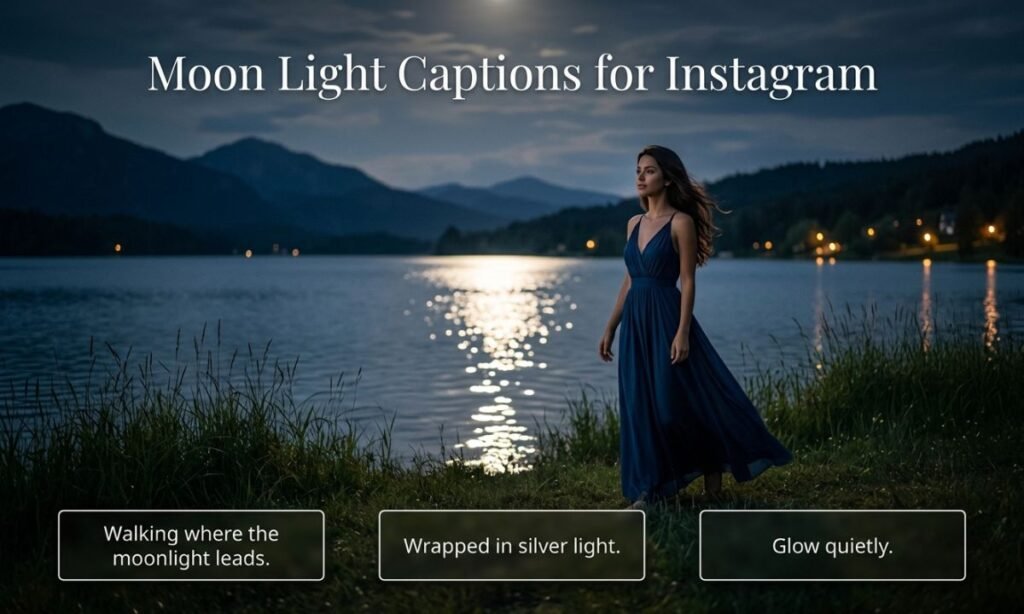 Moon Light Captions for Instagram