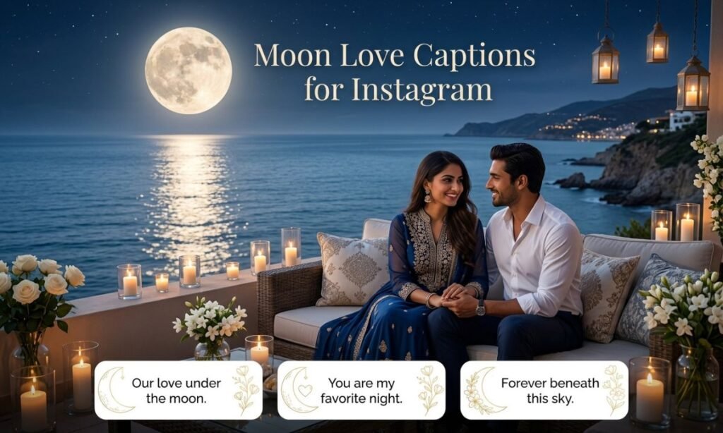 Moon Love Captions for Instagram