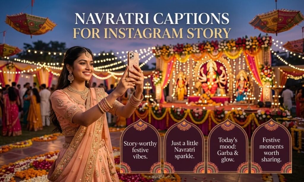 Navratri Captions for Instagram Story