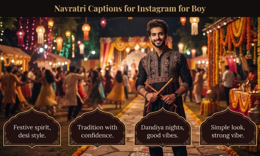 Navratri Captions for Instagram for Boy