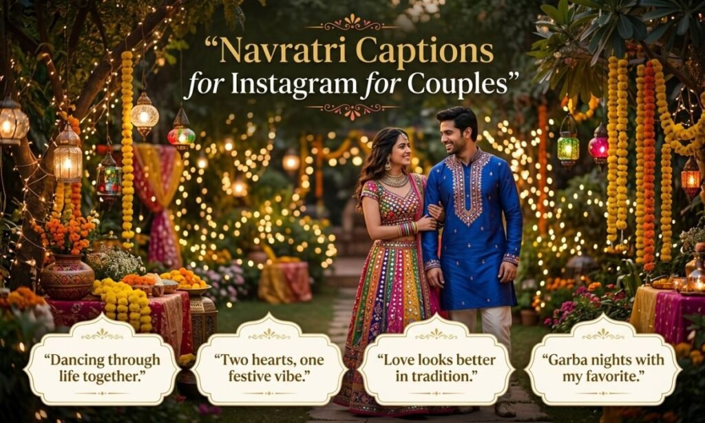 Navratri Captions for Instagram for Couples
