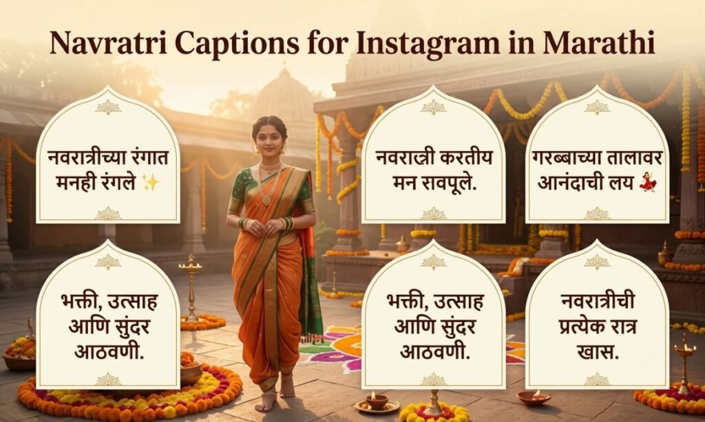 Navratri Captions for Instagram in Marathi