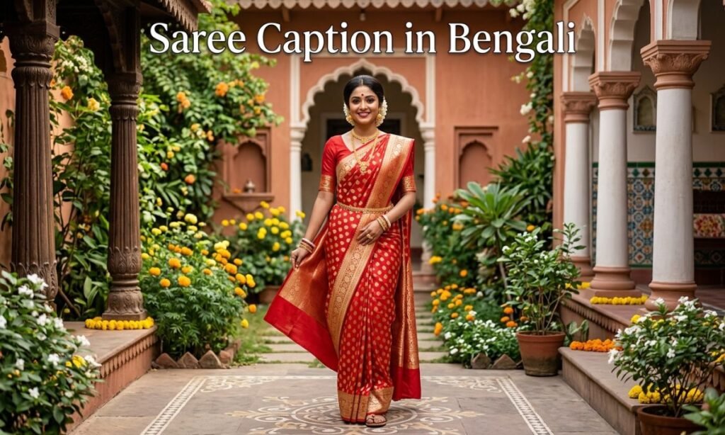 Saree Caption in Bengali