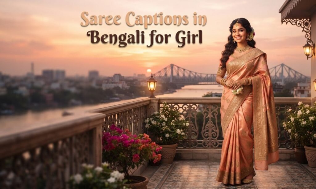 Saree Captions in Bengali for Girl