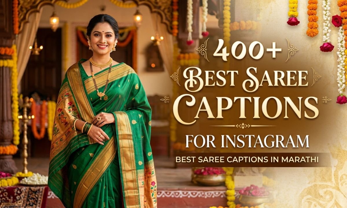 Saree Captions in Marathi