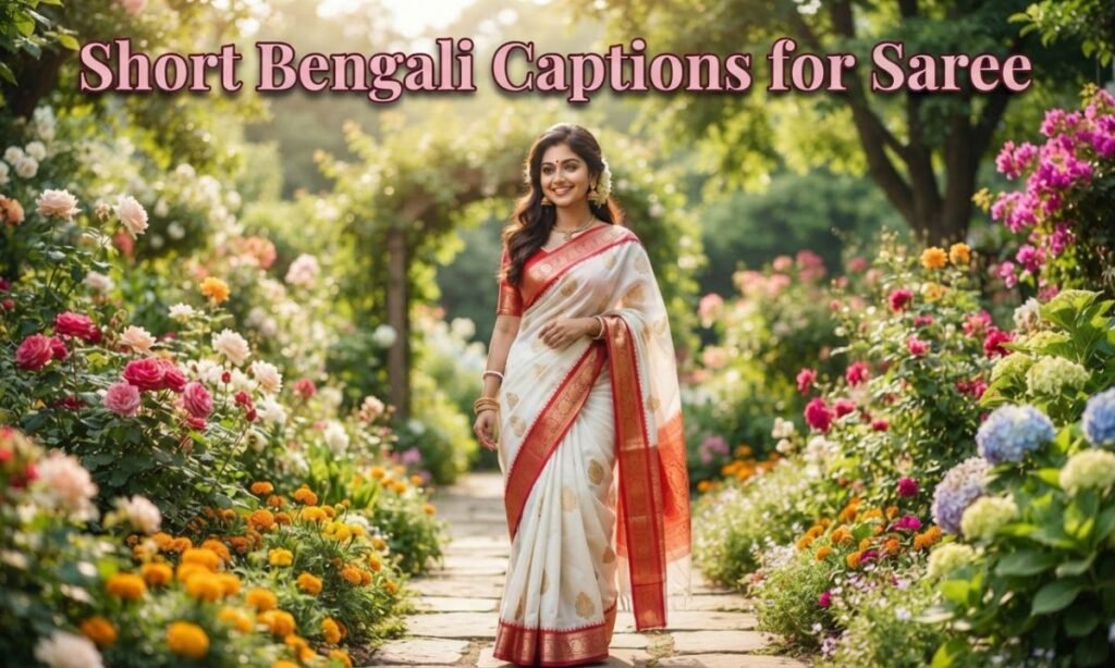 Short Bengali Captions for Saree