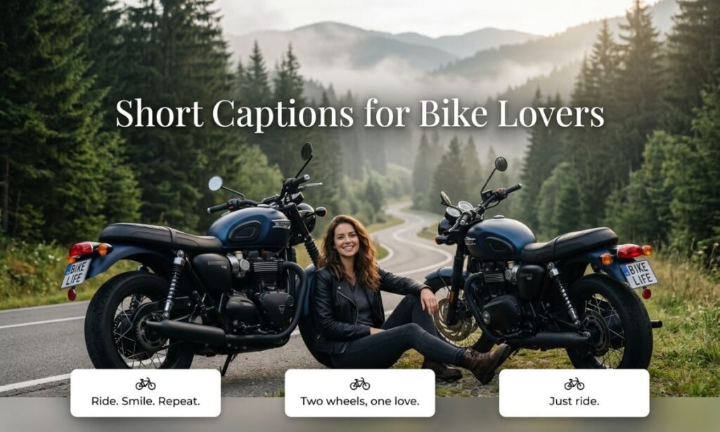 Short Captions for Bike Lovers