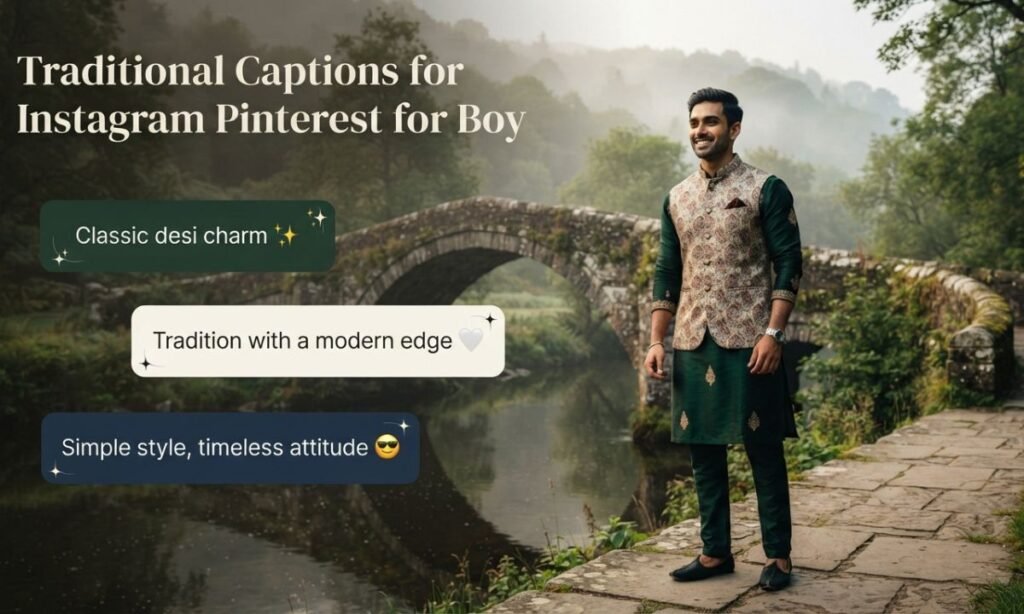 Traditional Captions for Instagram Pinterest for Boy