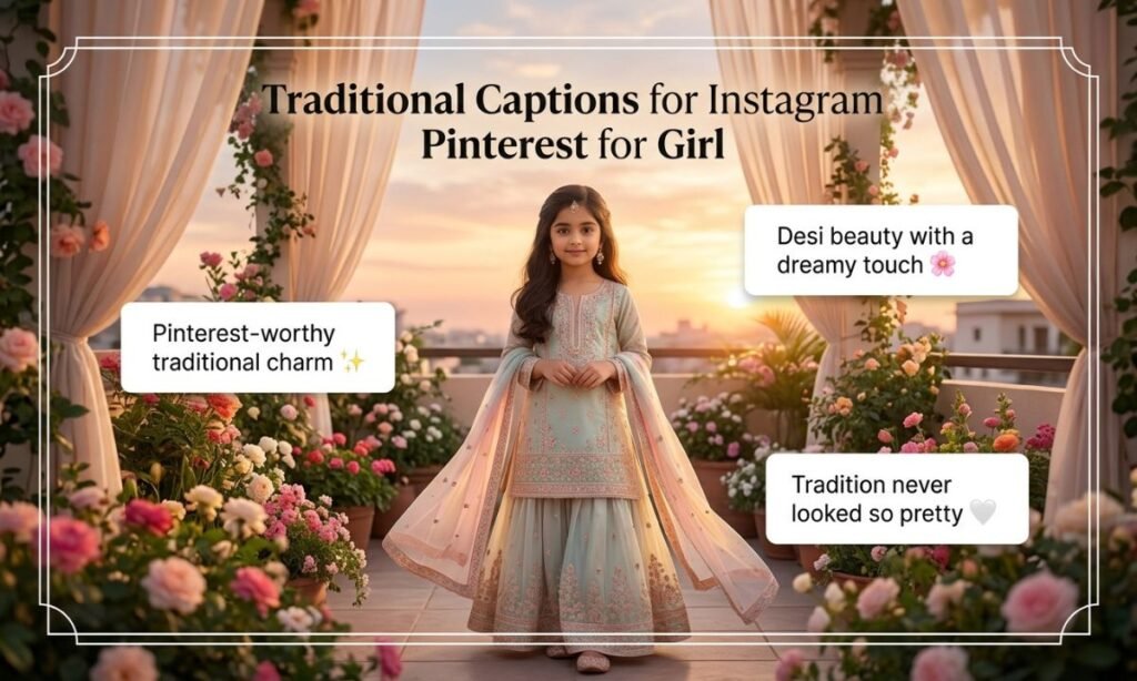 Traditional Captions for Instagram Pinterest for Girl