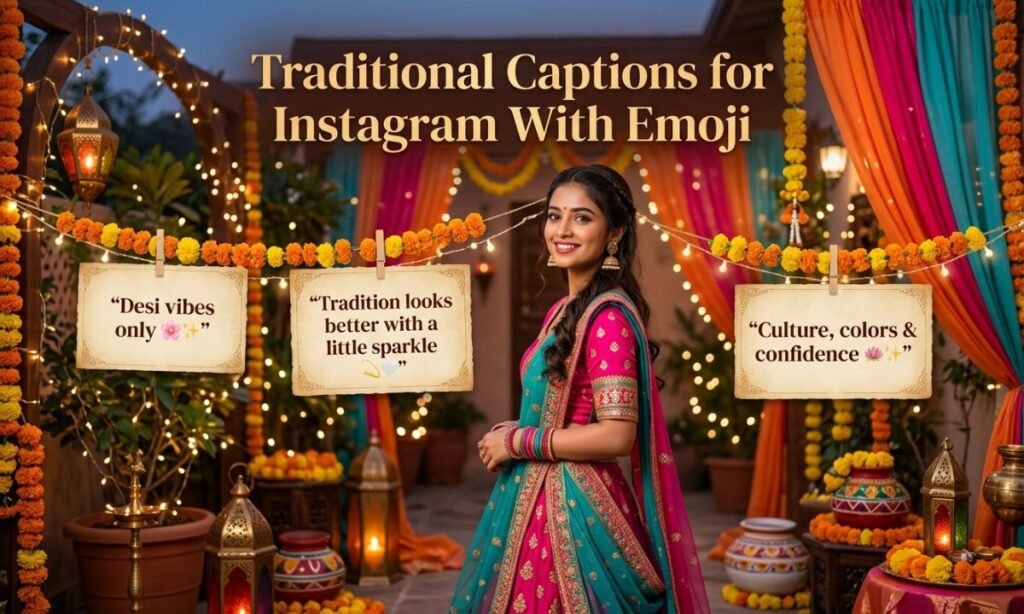 Traditional Captions for Instagram With Emoji