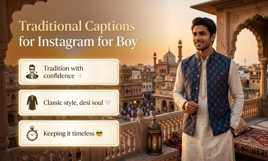 Traditional Captions for Instagram for Boy