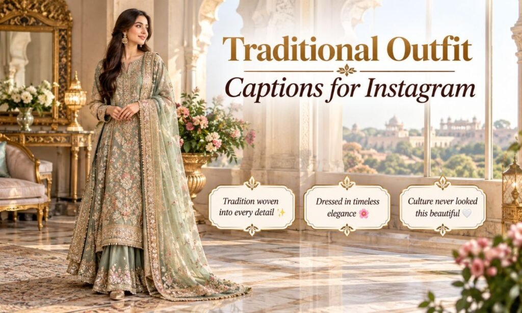 Traditional Outfit Captions for Instagram