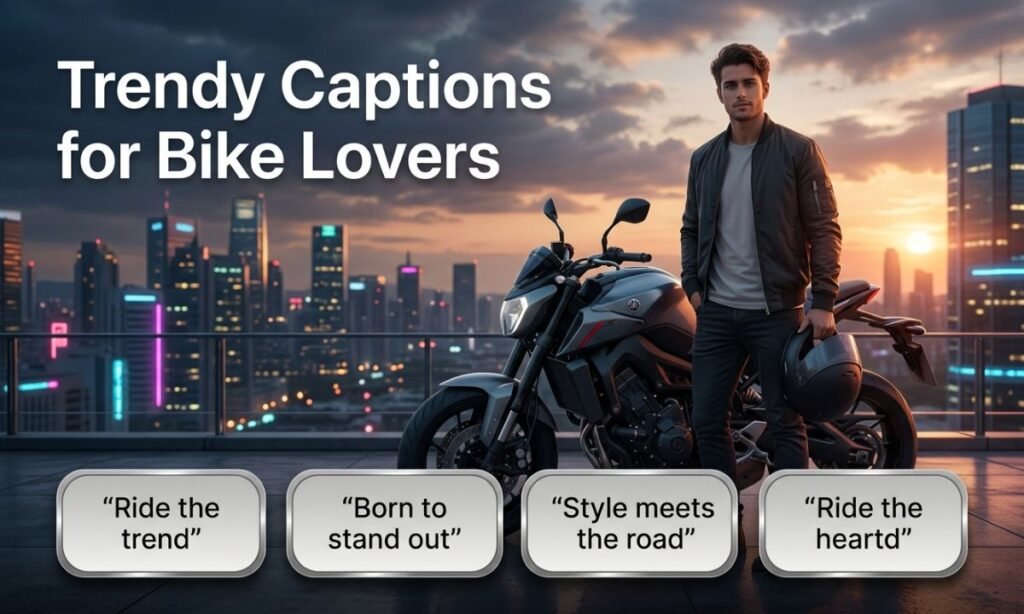 Trendy Captions for Bike Lovers
