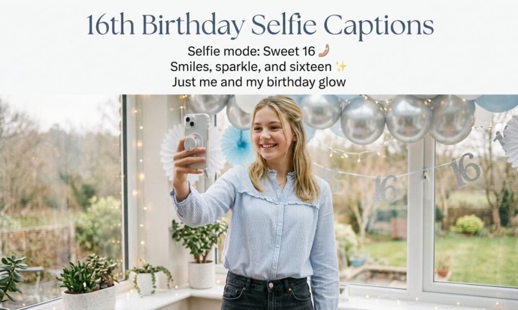 16th Birthday Selfie Captions
