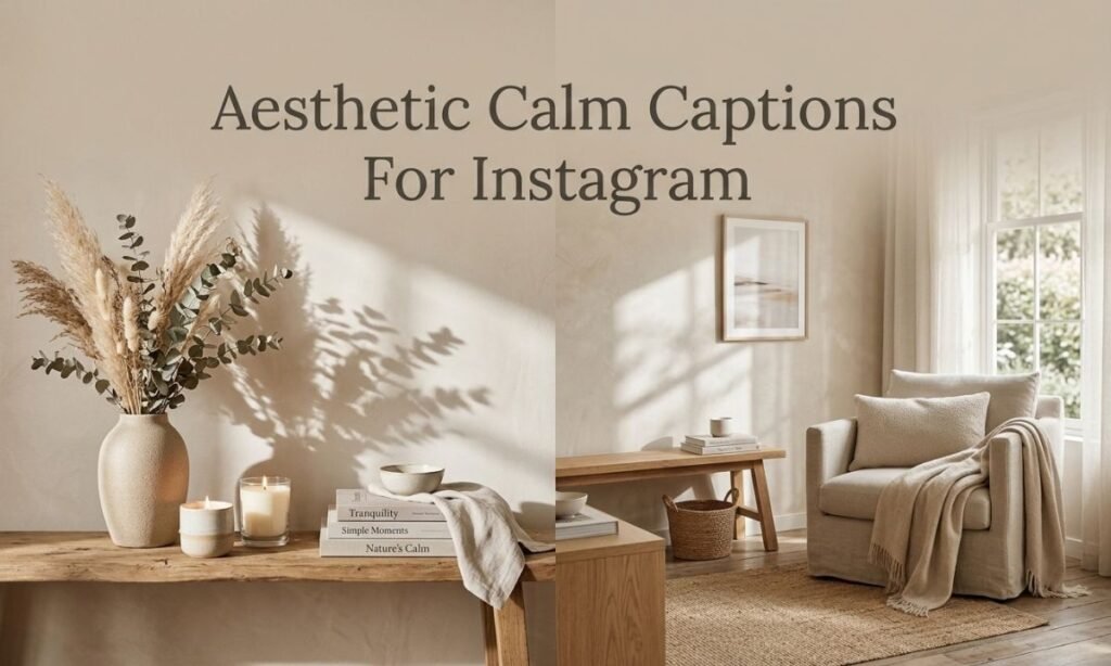 Aesthetic Calm Captions For Instagram