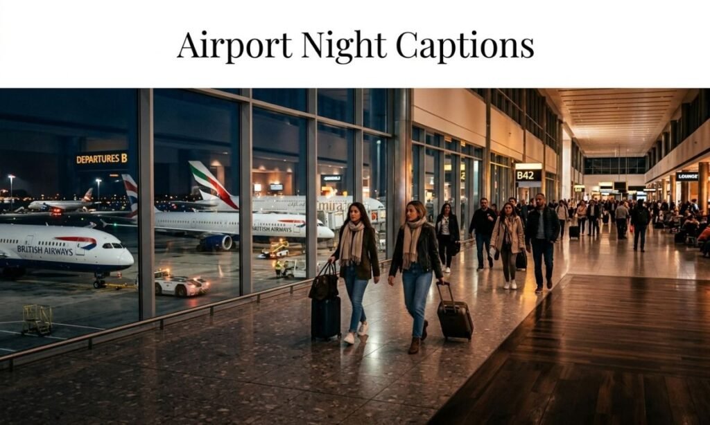 Airport Night Captions