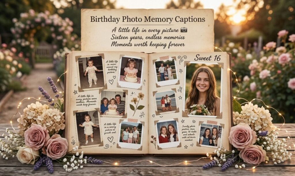 Birthday Photo Memory Captions
