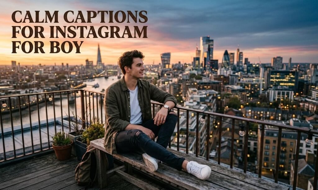 Calm Captions for Instagram for Boy