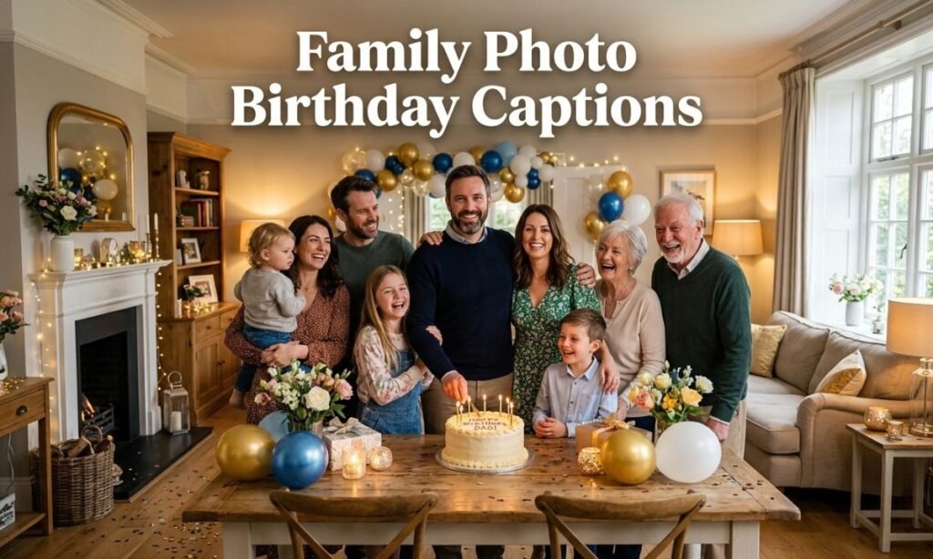 Family Photo Birthday Captions