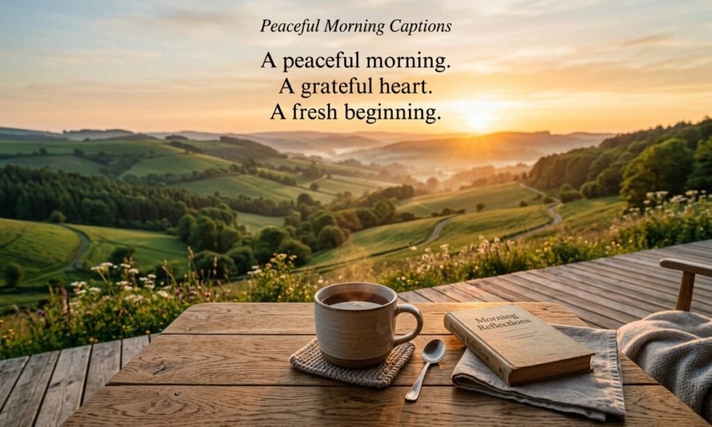 Peaceful Morning Captions